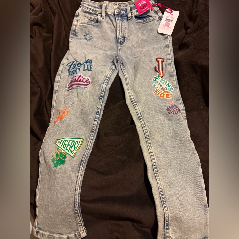 BRAND NEW Justice brand Stranger Things jeans
